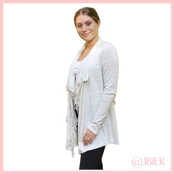 Free People White Fringe Cardigan - Picture 8 of 8